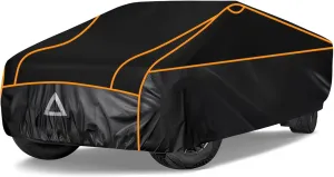 Specialized Hail Protector Replace for Tesla Cybertruck, Multi-Layered Car Hail Blankets Protector Cover with 5mm Thick High Density EVA Cushioning Foam Pad and Reflective Stripes (Black)