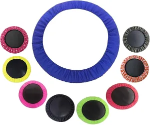 Sponge Safety Replacement Trampoline Surround Pad, Standard Size Replacement with Spring Guard Cover and Edge Protection, Tear-Resistant(Black,54in/D=1.37m)