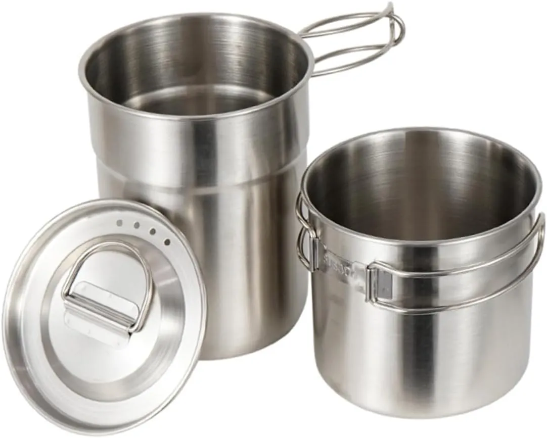 Stainless Steel Reusable Cups Collapsible Camping Cups Large Capacity for Hiking