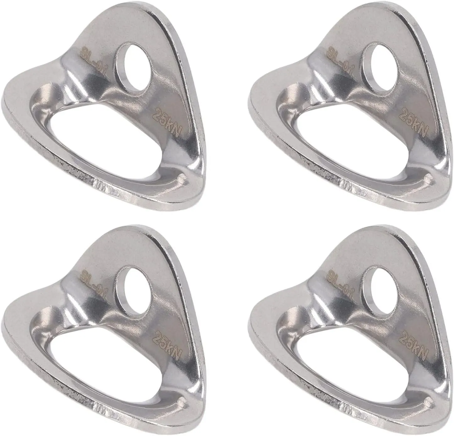 Stainless Steel Rock Climbing Hanger Set, 10Pcs Anchors for Indoor Climbing