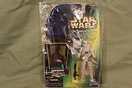 Star Wars "The Power of the Force" SNOWTROOPER With Imperial Blaster Rifle, Freeze Fram Action Slide