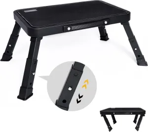 Step Stool, Adjustable Folding Step Stools for Adults and Seniors, Foldable Step Stool,Step Ladder with Anti-Slip Platform and Rubber feet for Kitchen,Bed,Garden,RV,Office Use,350Ibs Capacity