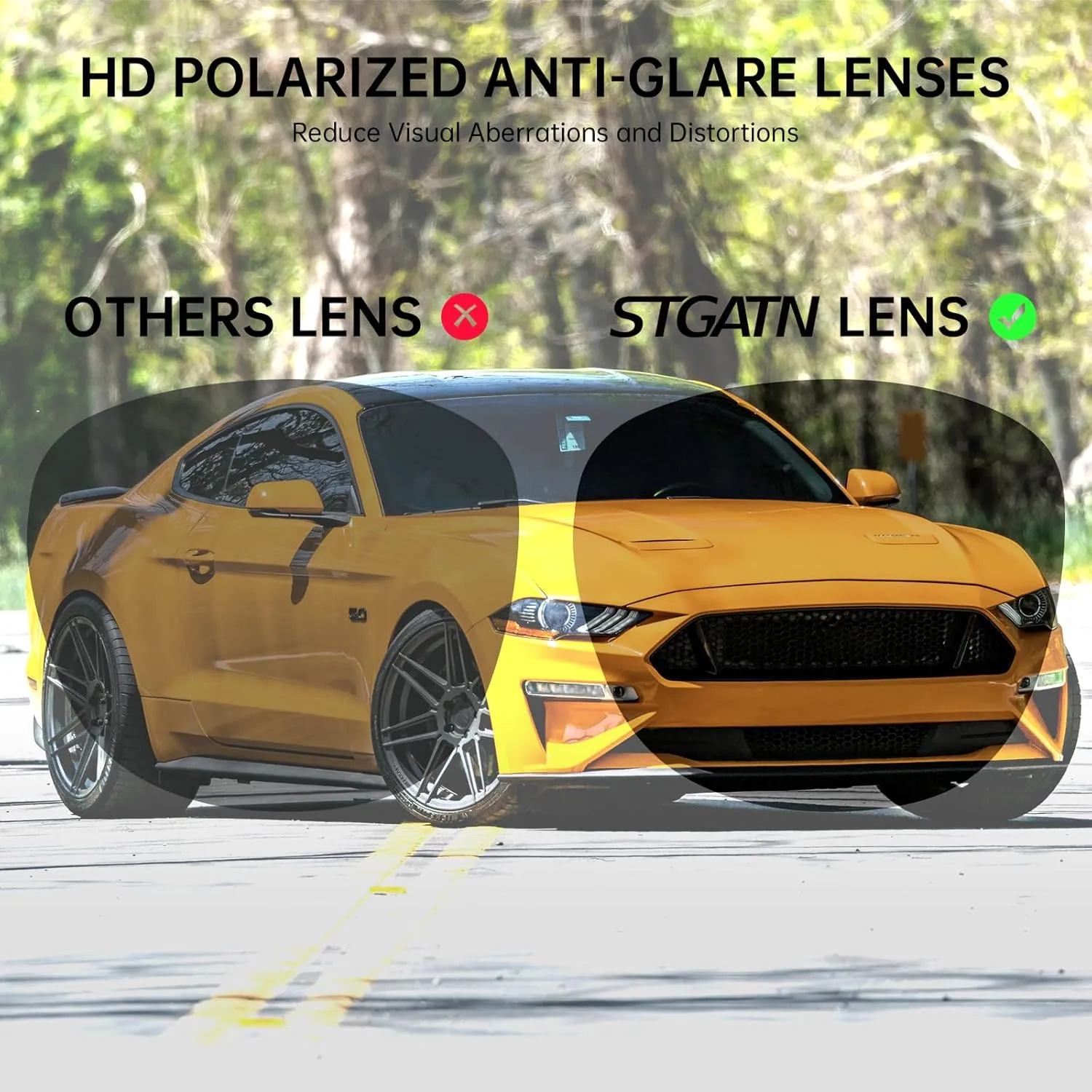 STGATN Polarized Sunglasses for Women Retro Designer Style Fashion UV400 Protection ST669806