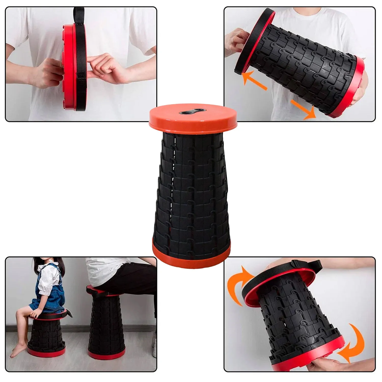 Stools Pc) Retractable (1 Folding Time-limited Seamless support