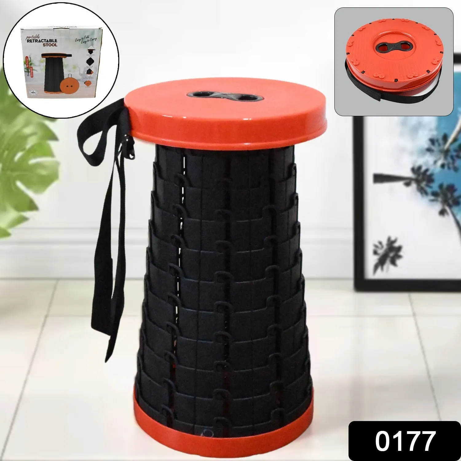 Stools Pc) Retractable (1 Folding Time-limited Seamless support