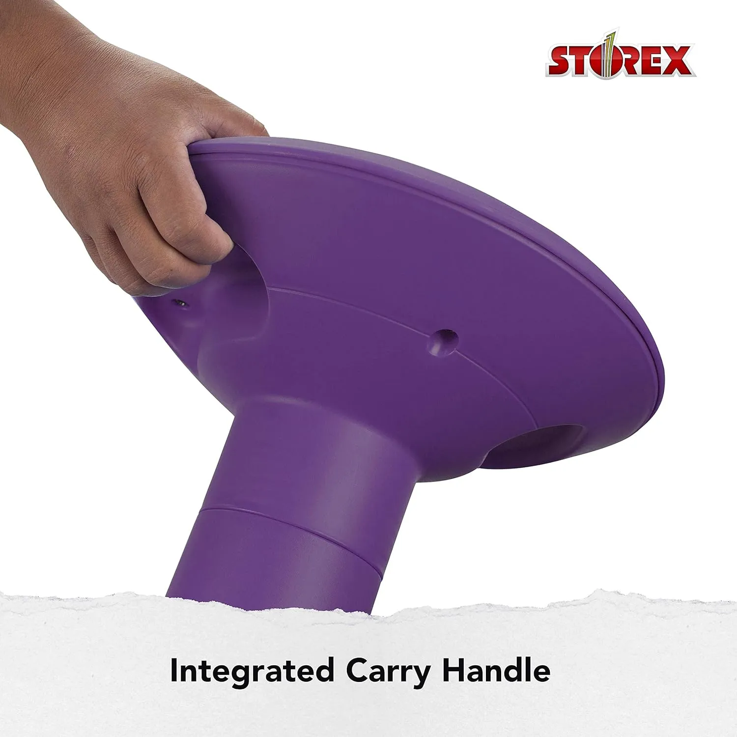 Storex Wiggle Stool – Active Flexible Seating for Classroom and Home Study, Adjustable 12-18 Inch Height, Violet (00307U01C)