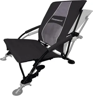 STRONGBACK Beach Chairs - Low Gravity Recliner Portable Beach Chair - with Built-in Lumbar Support, Heavy Duty Folding Beach Chairs, Great for Travel