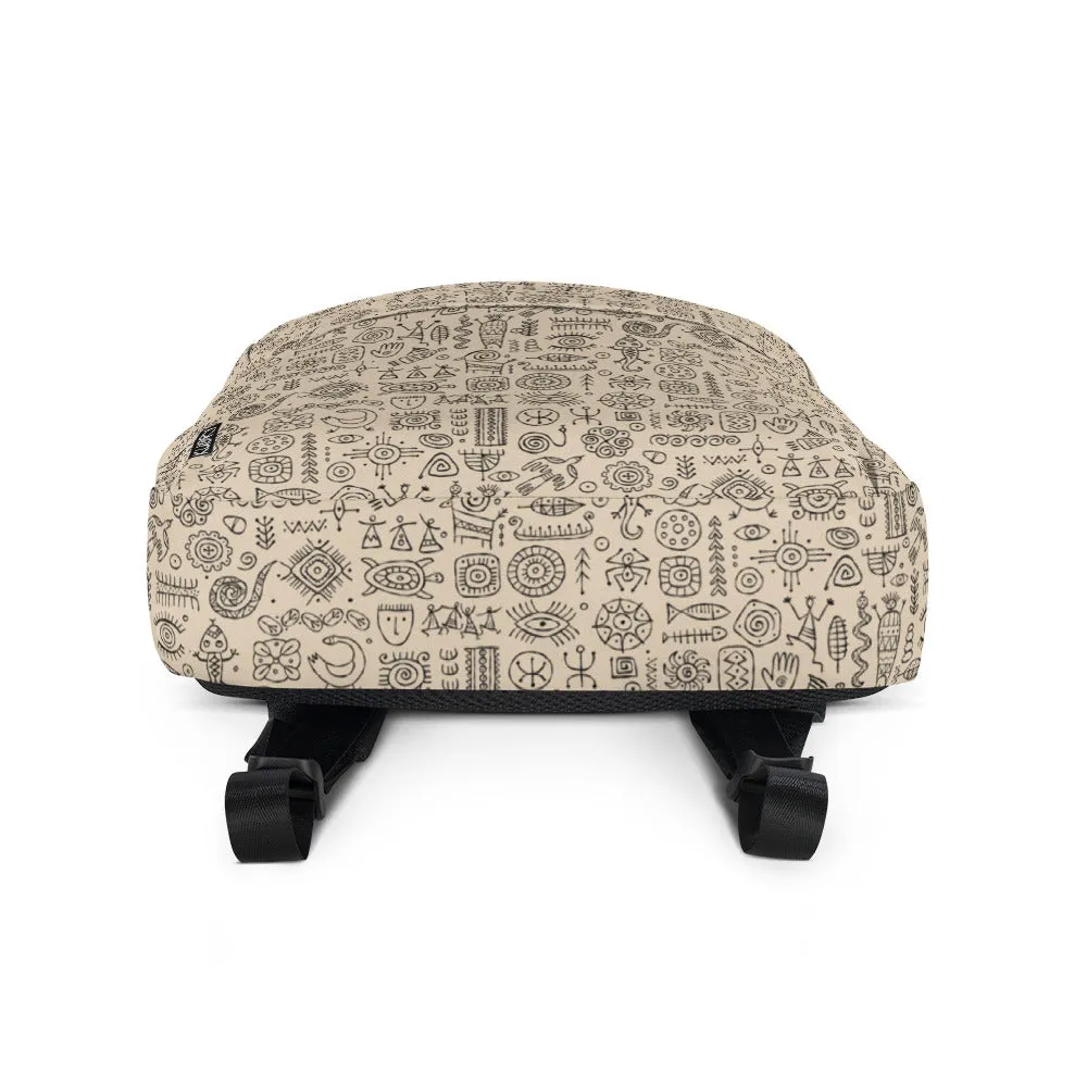 Stylish Ethnic Backpack personalised, Authentic print