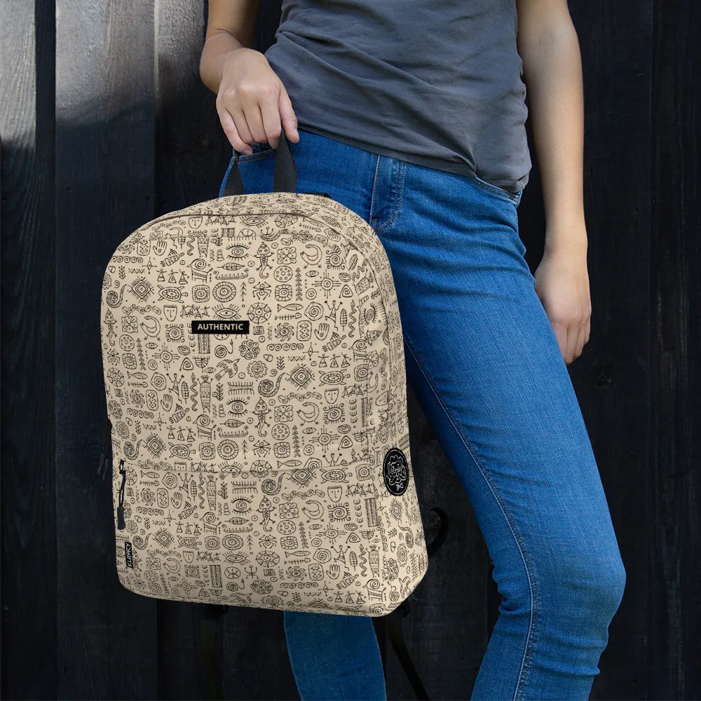 Stylish Ethnic Backpack personalised, Authentic print