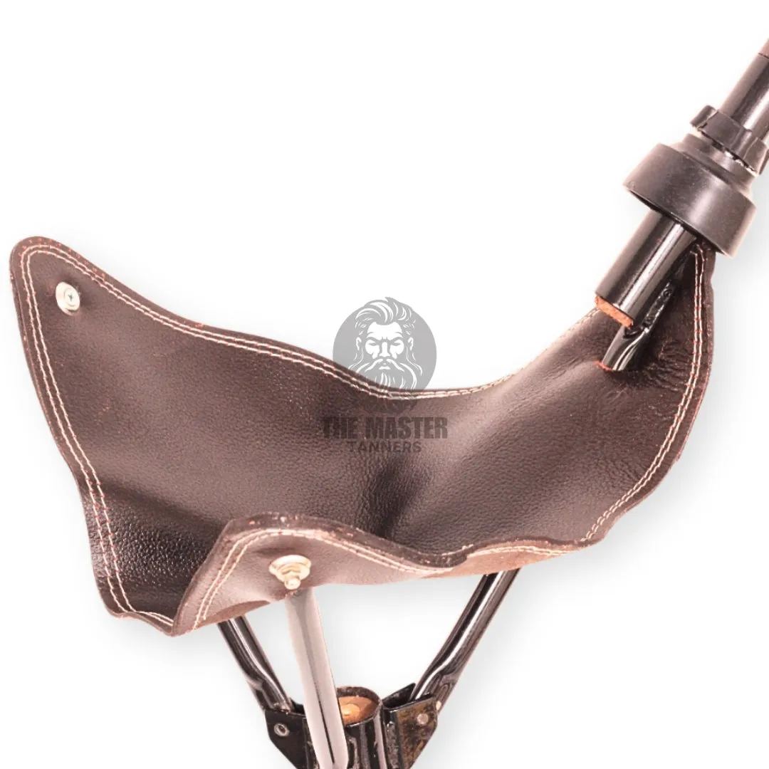 Stylish Leather Foldable Camping Stool