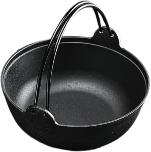 Sukiyaki Nabe Pot Japanese Designing Home Use Evenly Heat Camping Cooking Easy Cleaning Cooking Pot Stockpot for Outdoor Braising, Without lid