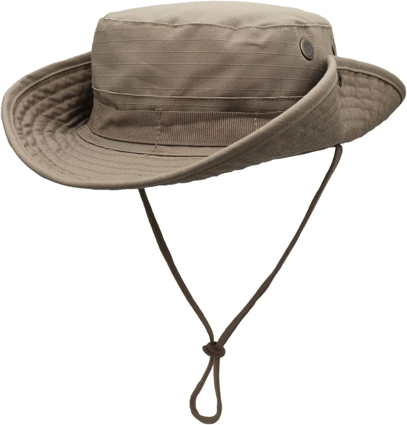 Sun Hat for Men Wide Brim UV Protection Foldable Fishing Hats with Chin Strap for Travel Camping Hiking Safari Cap