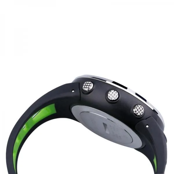 SUNROAD 5ATM Waterproof Digital Sports Watch with Altimeter Barometer Compass Pedometer Thermometer Green Black & Black Edge