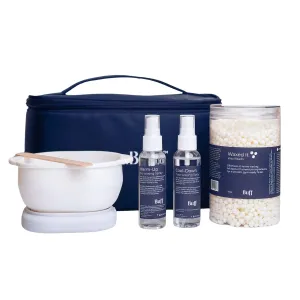 Super Set Wax Kit for Hair Removal, Complete At-Home Waxing Solution with Wax Warmer, Wax Beads, Wax Applicator Sticks, Pre- and Post-Sprays in Convenient Storage Bag for Easy Organization