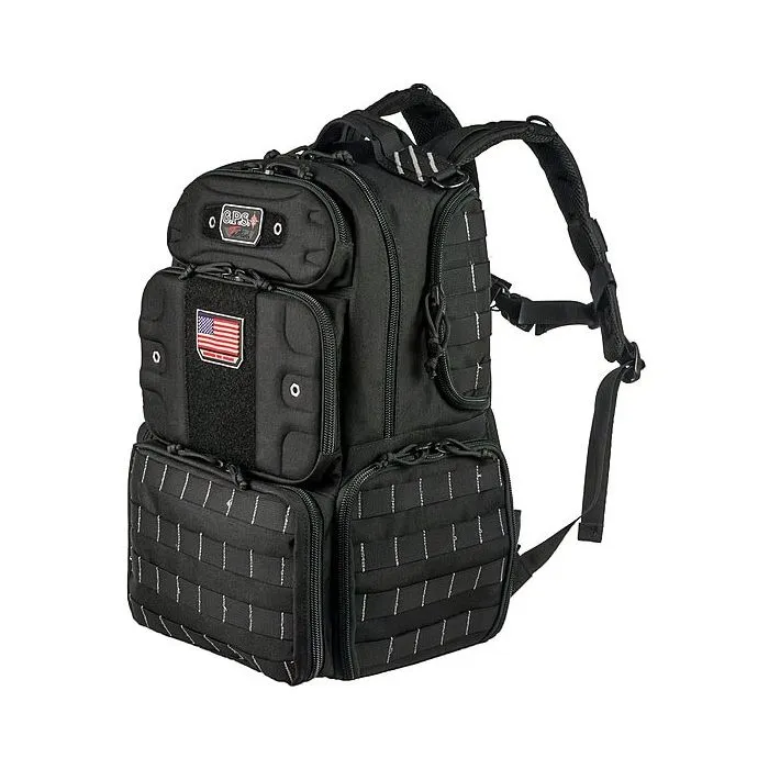 Tactical Range Backpack Tall - Holds 4 Handguns | GPS-T1913BP