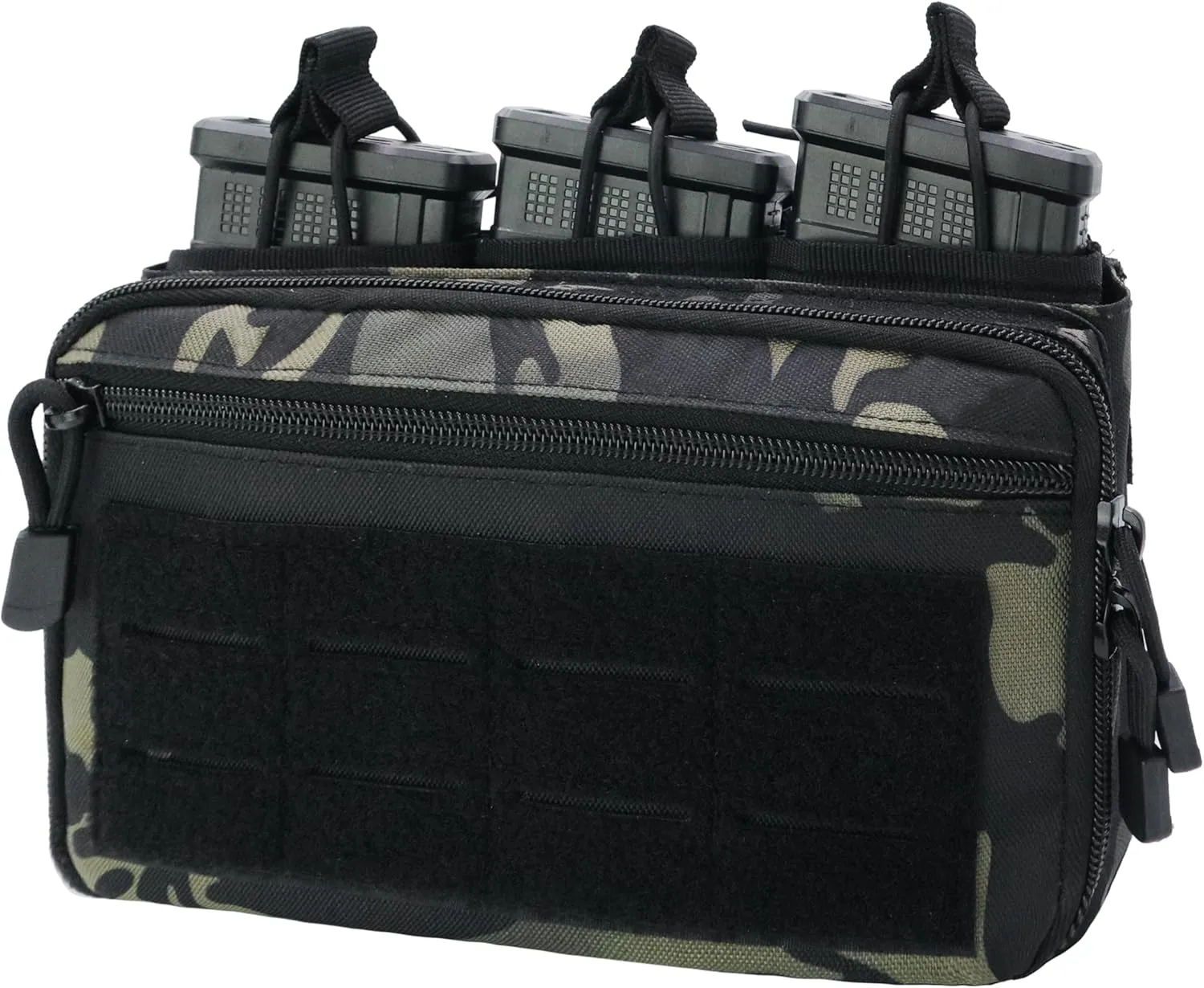 Tactical Triple Magazine Pouch，Molle Utility Tool Pouch with M4/M16 Enthusiast Large Capacity Utility Bag 1000D Backpack Vest Attachment Pouch