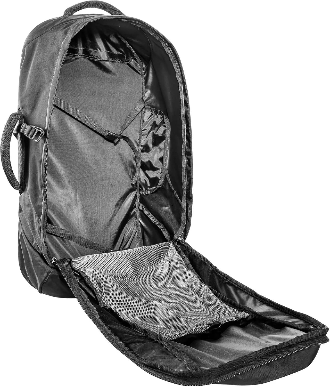 Tatonka Great Escape 60 10 Travel Backpack with Large Suitcase Opening, Extra Backpack (10 L) and Coverable Carrying System - 70 litres - 67 x 33 x 20 cm - Navy