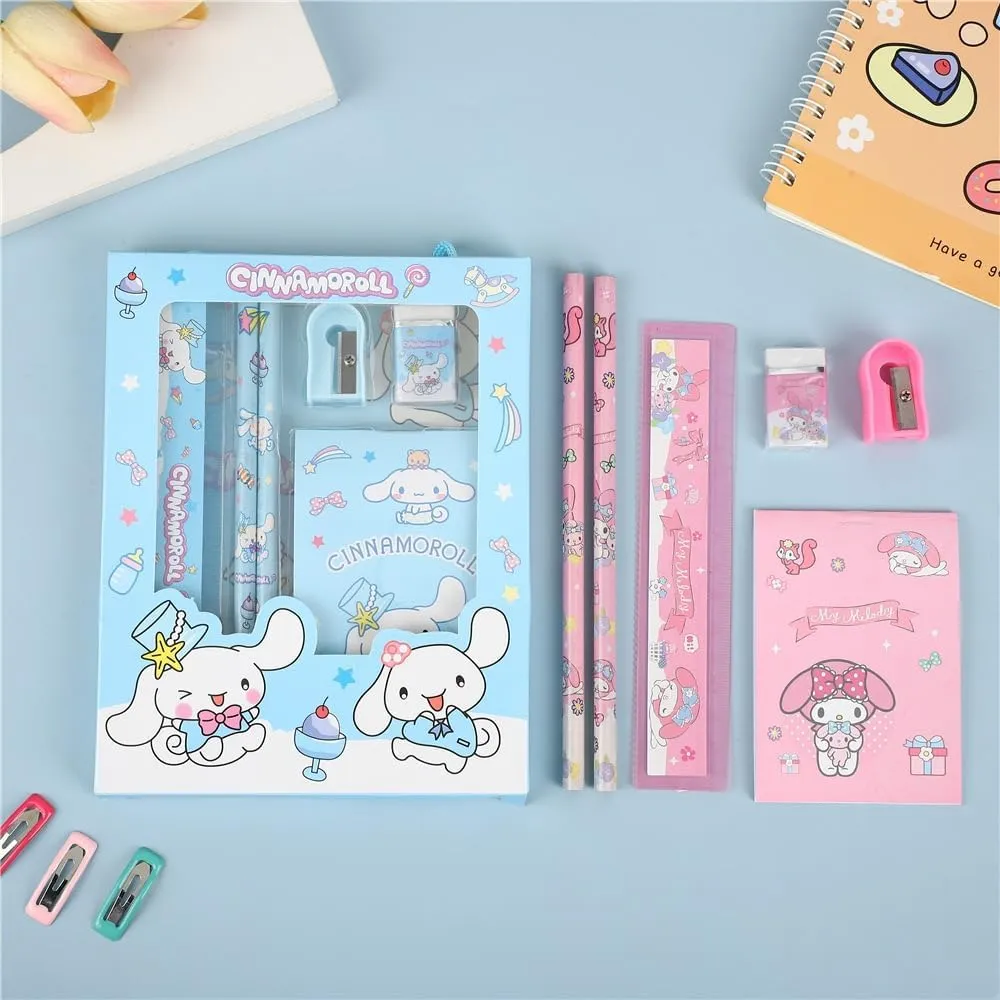 Teen backpack Large Capacity Backpack Kawaii Backpack Suitable for Daily Use on School Excursions with Pencil Set Bus Card Protector and Cartoon Stickers