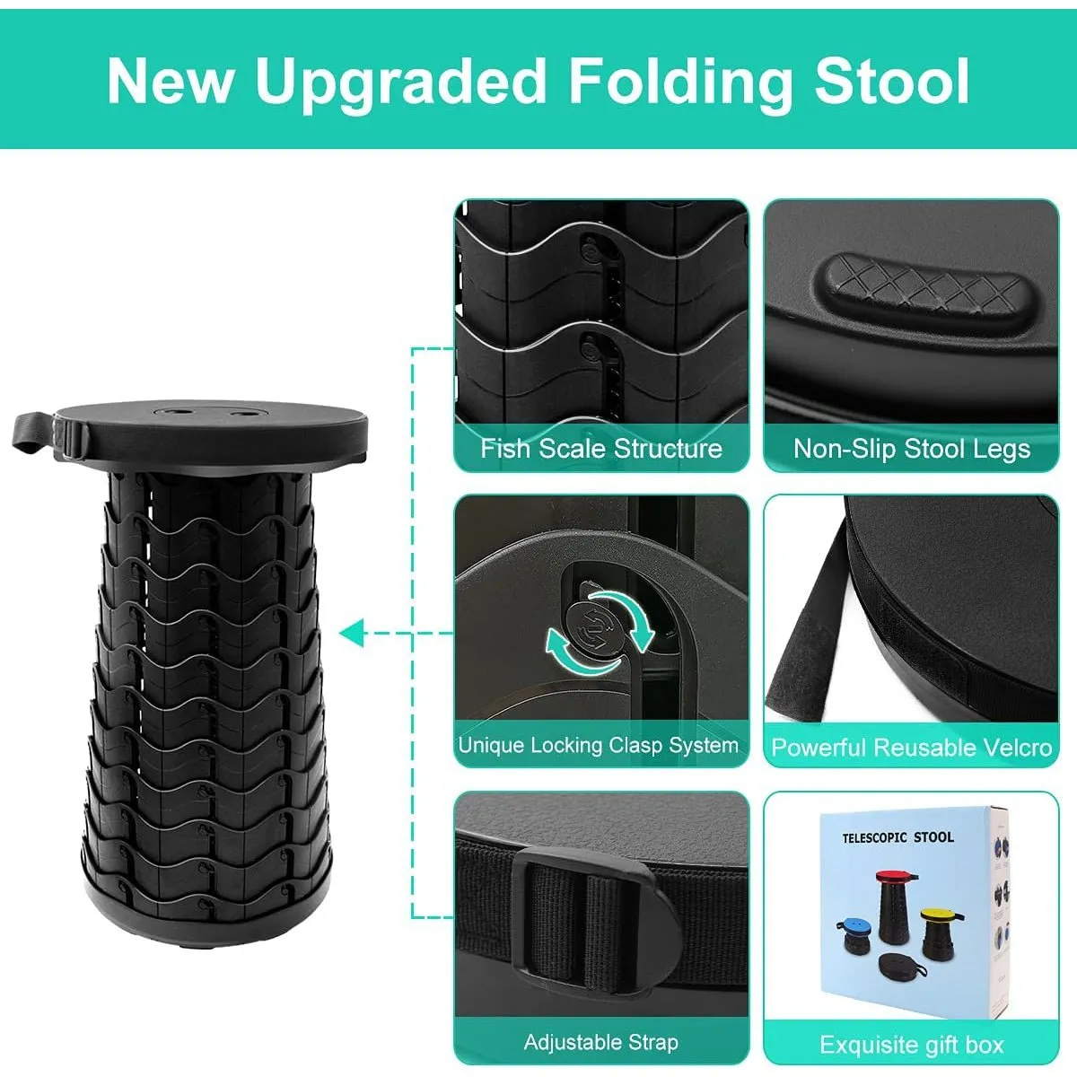 Telescoping Foldable Telescopic Stool 5.0