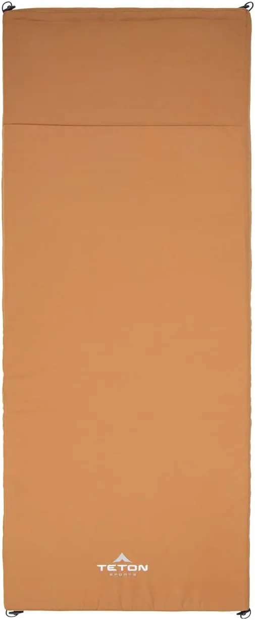 Teton Canvas Camp Pad, Sleeping Pad for Car Camping, Brown