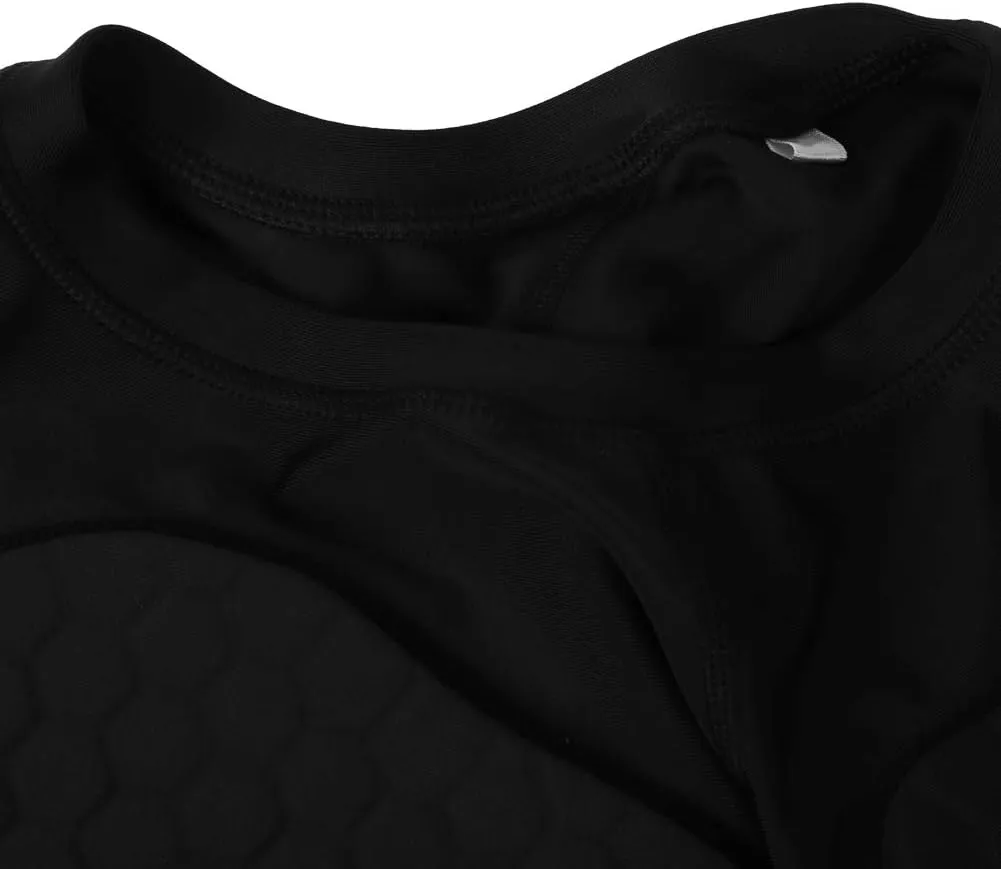 Thicken Anti Collision Chest Guard Protection Long Sleeved Sport Suit with Lightweight Breathable Elastic Material, Fit Your Body Well, Suitable for Running, Ball Sports,