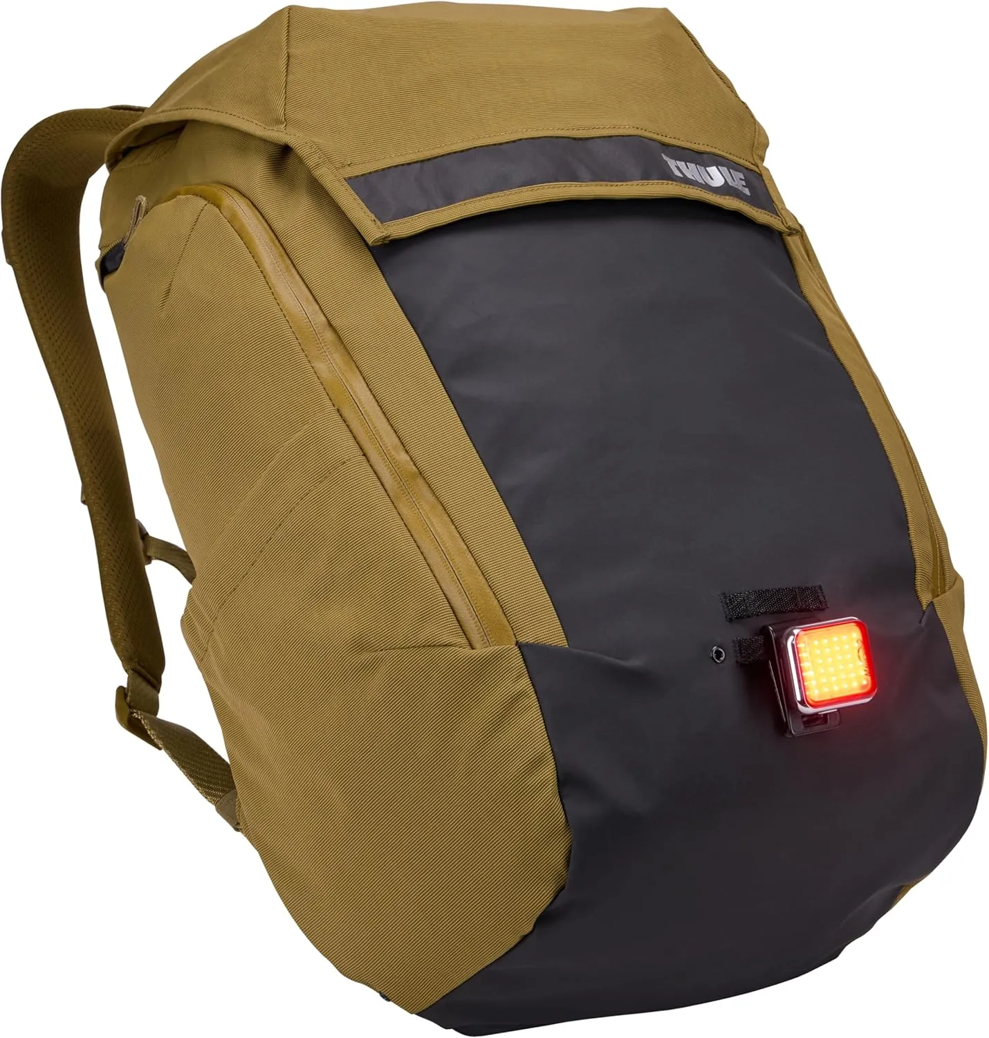 Thule Paramount Bike Commuter Backpack - 28L Capacity - Adjustable fit - 16" Padded Laptop Sleeve and 11" Tablet Pocket - Helmet Attachment - Accessible Side Phone Pocket - Taillight Loop