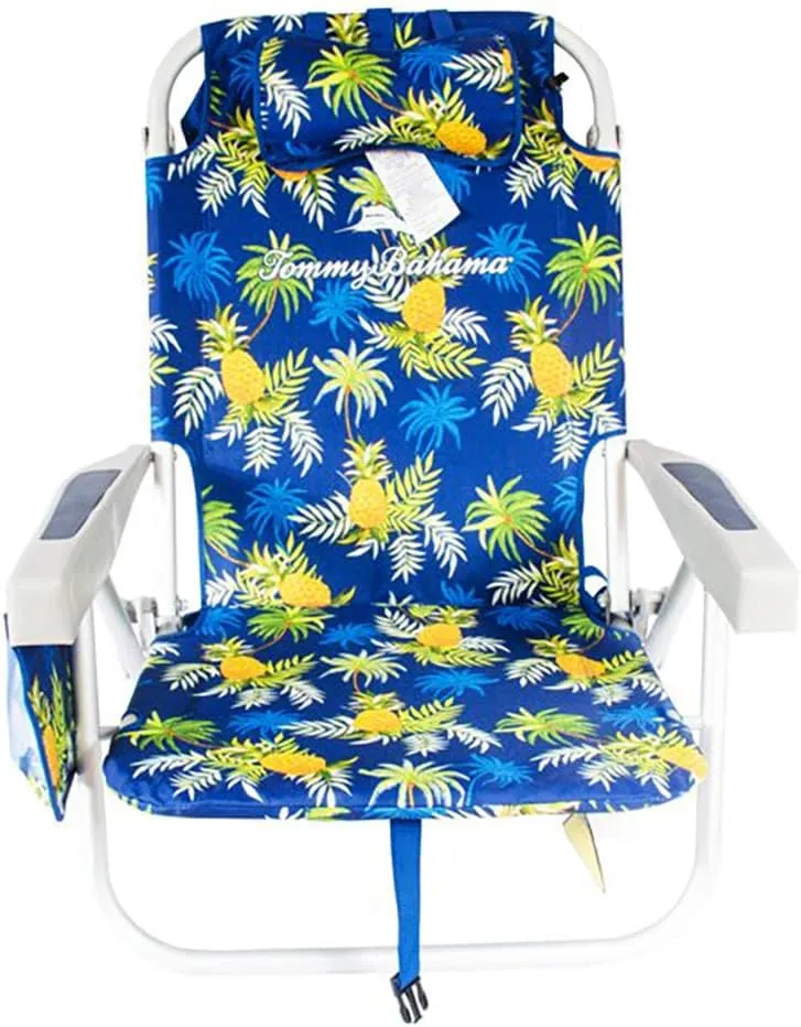Tommy Bahama 2016 Backpack Cooler Chair with Storage Pouch and Towel Bar