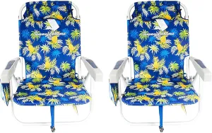 Tommy Bahama 2016 Backpack Cooler Chair with Storage Pouch and Towel Bar