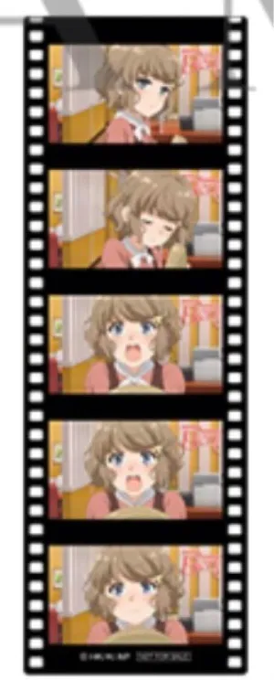 Tomoe Blue Pig School Bag Girl 9th Week Admission Bonus Film Frame Style Bookmark