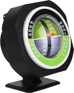 Topyond Car Inclinometer with Digital Compass, Night Vision Offroad Vehicle Slope Balancer, Gradient Level Indicator for SUV, Truck, RV, Boat, Outdoor Navigation