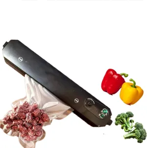 Topyond Vacuum Sealer, Food Saver Vacuum Sealer Machine, Compact Design with 10 Bags, 90w High-Speed Sealing for Food Preservation, Portable for Home Cooking and Meal Prep