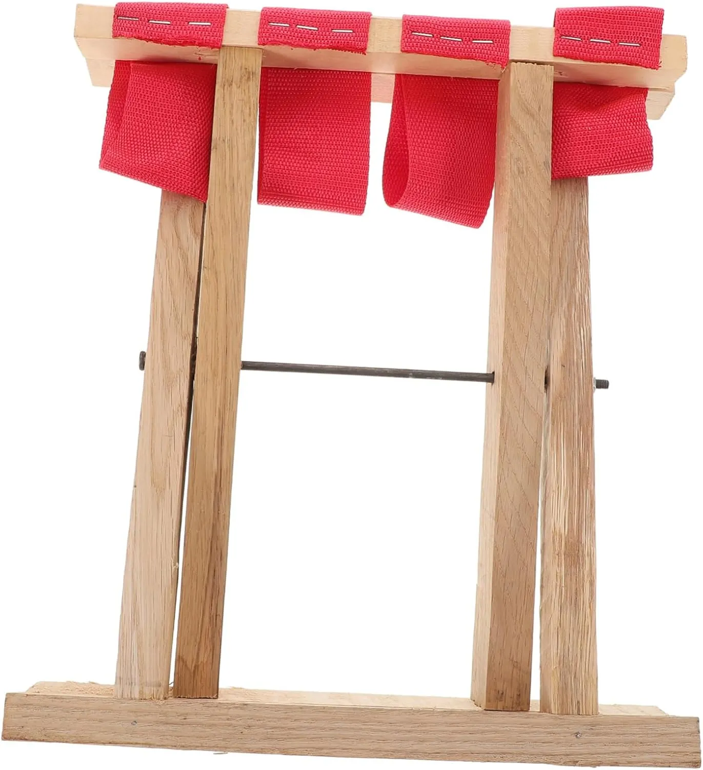 Totority Outdoor Folding Bench Camping Stool Wooden Seat Portable Folding Chair Angler Stool Compact Bench for Outdoor Use