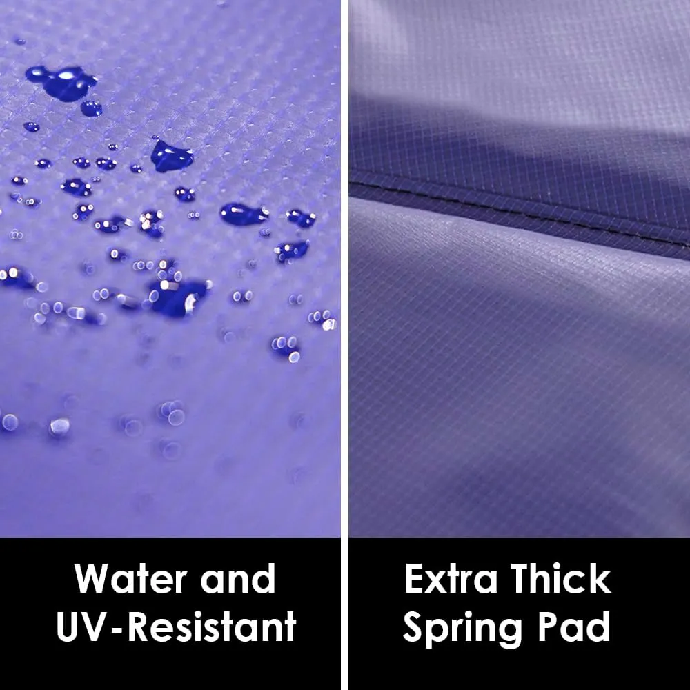 Trampoline Parts CO 8 FT 10 FT 12 FT 14 FT Universal Trampoline Spring Pad Cover Replacement, UV Resistant, Safety Foam Protection, Blue & Black Options, Compatible with Jumpzylla Trampolines