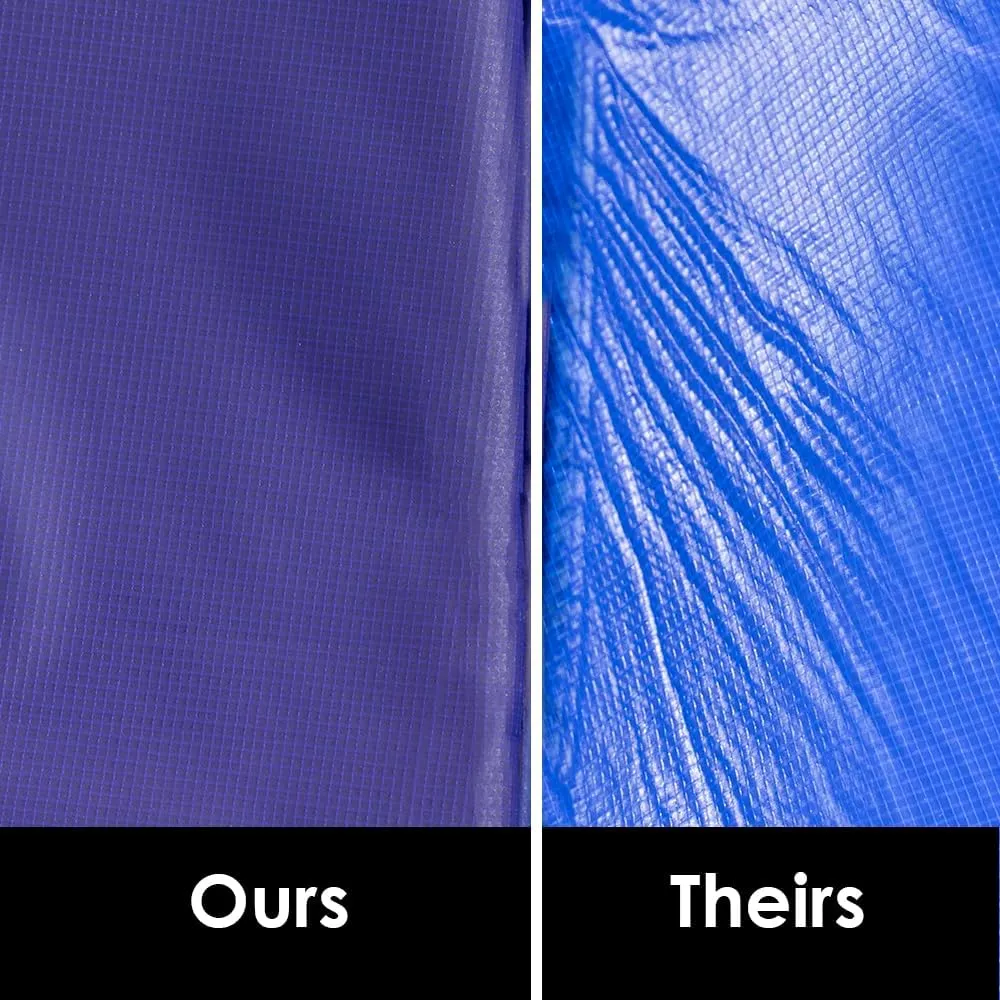 Trampoline Parts CO 8 FT 10 FT 12 FT 14 FT Universal Trampoline Spring Pad Cover Replacement, UV Resistant, Safety Foam Protection, Blue & Black Options, Compatible with Jumpzylla Trampolines