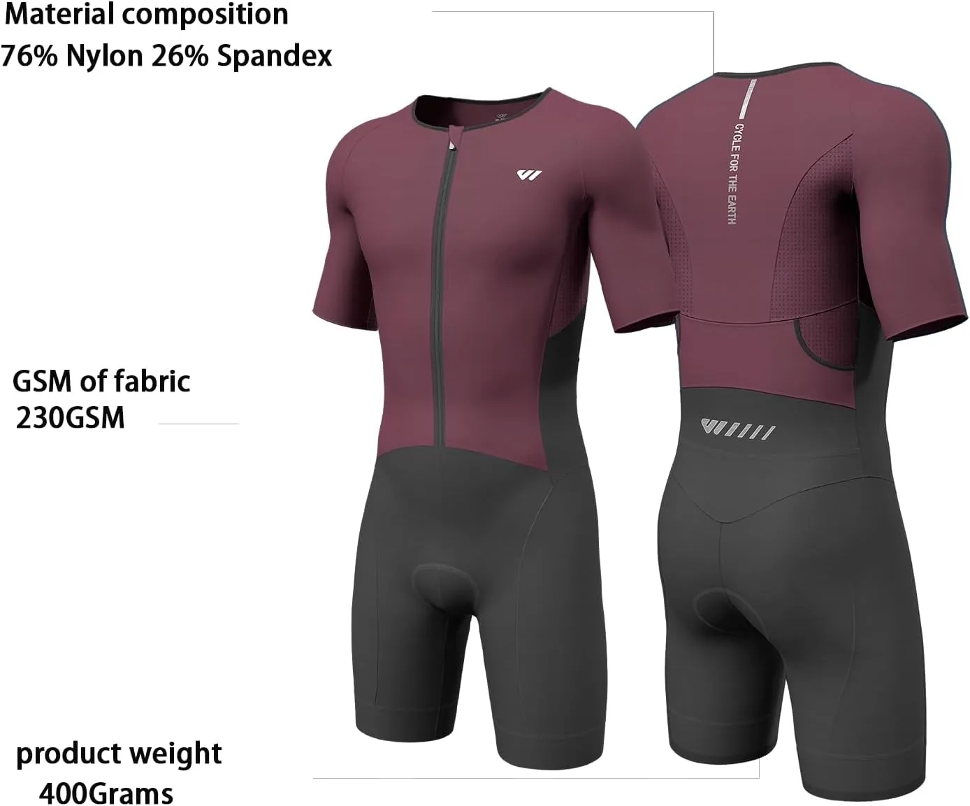 Triathlon Suits Mens,High Elasticity Breathable Quick-qrying Trisuit Race‌ Skinsuits Cycling Swimskin Bike Swim Run