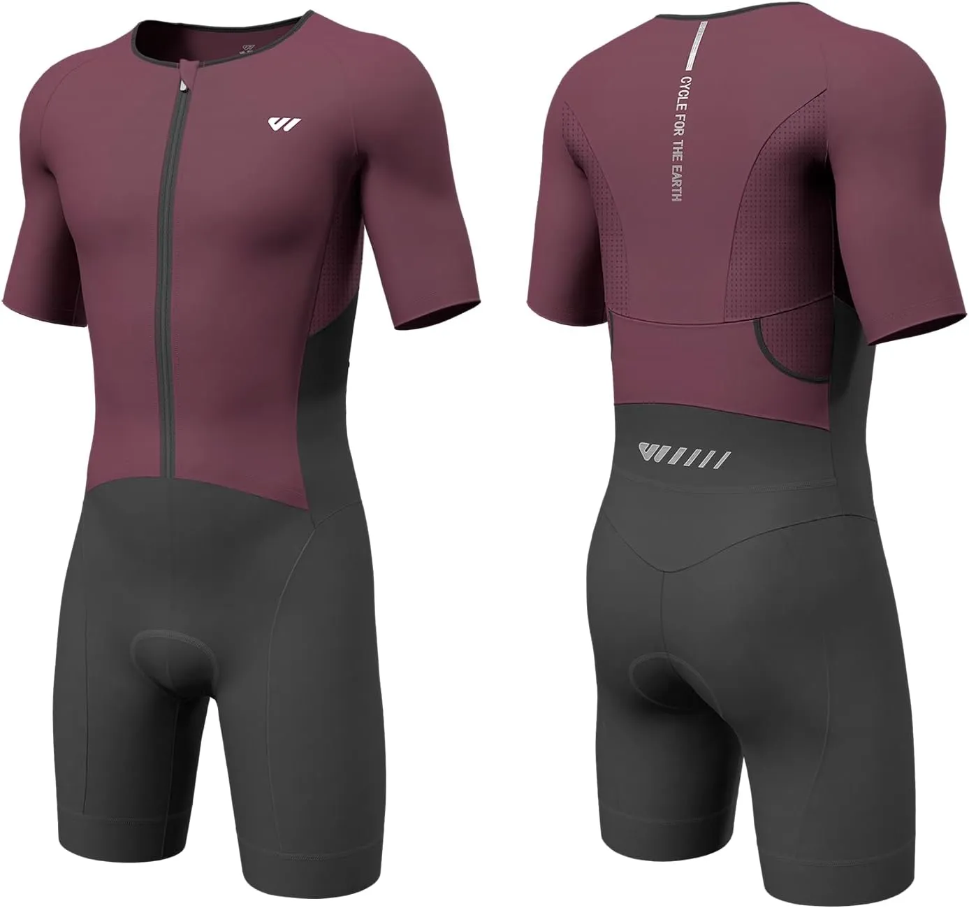 Triathlon Suits Mens,High Elasticity Breathable Quick-qrying Trisuit Race‌ Skinsuits Cycling Swimskin Bike Swim Run