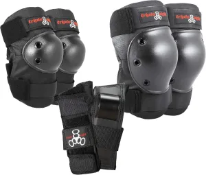 Triple Eight Saver Series 3-Pack Pad Set– Ideal for Skateboarding, in-line Skating, Roller Skating, and Biking
