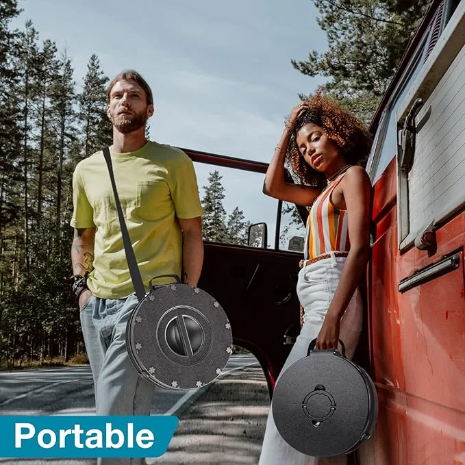 TRIPTIPS Upgrade XXL Retractable Portable Toilet for Camping Height Adjustable Travel Toilet Foldable Camping Toilet Portable Toilet for Adults and Kids, Collapsible Stool