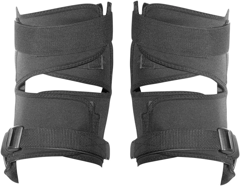 TSG Kneepad SK8 DHP Protective Pads, Hardshell, EVA Foam, PE Knee Cap, Pre Shaped, Horseshoe, Open Back, Tear Resistant Nylon, Neoprene Butterfly Straps, Swiss Design, Black