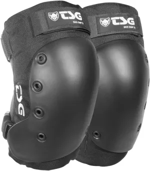 TSG Kneepad SK8 DHP Protective Pads, Hardshell, EVA Foam, PE Knee Cap, Pre Shaped, Horseshoe, Open Back, Tear Resistant Nylon, Neoprene Butterfly Straps, Swiss Design, Black