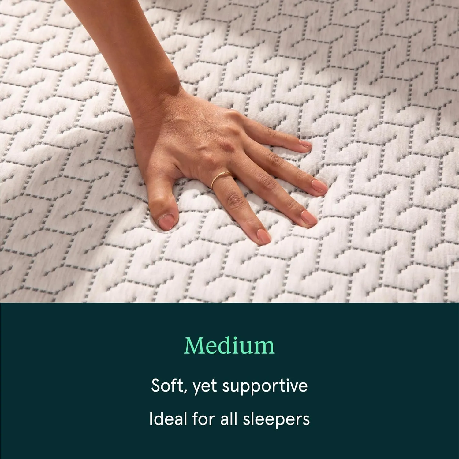 Tuft & Needle Original Hybrid Medium King Mattress in a Box, Adaptive Foam, Pocketed Coils, Cooling Pressure Relief, 100 Night Trial, Fiberglass Free, CertiPUR-US, 10-Year Limited Warranty