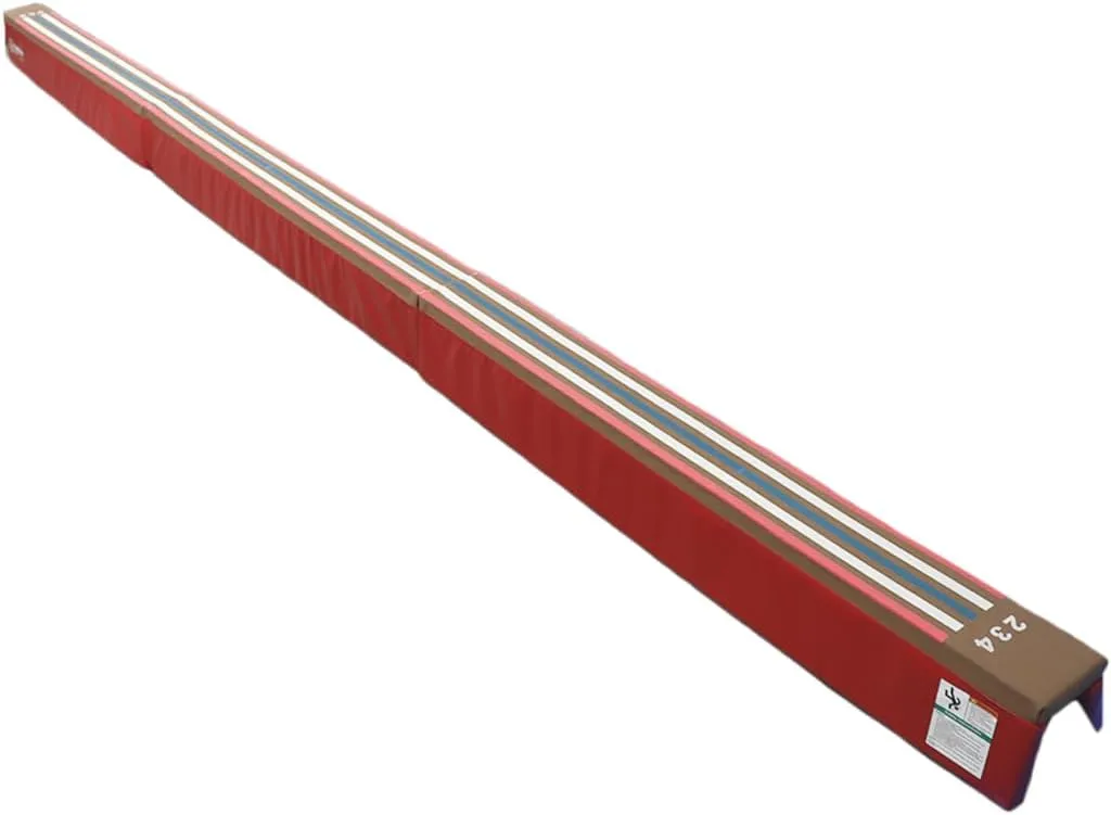 Tumbl Trak 16-ft Laser Balance Beam Training Pad - Convert High and Low Beam Gymnastics Equipment - for Home and in The Gym