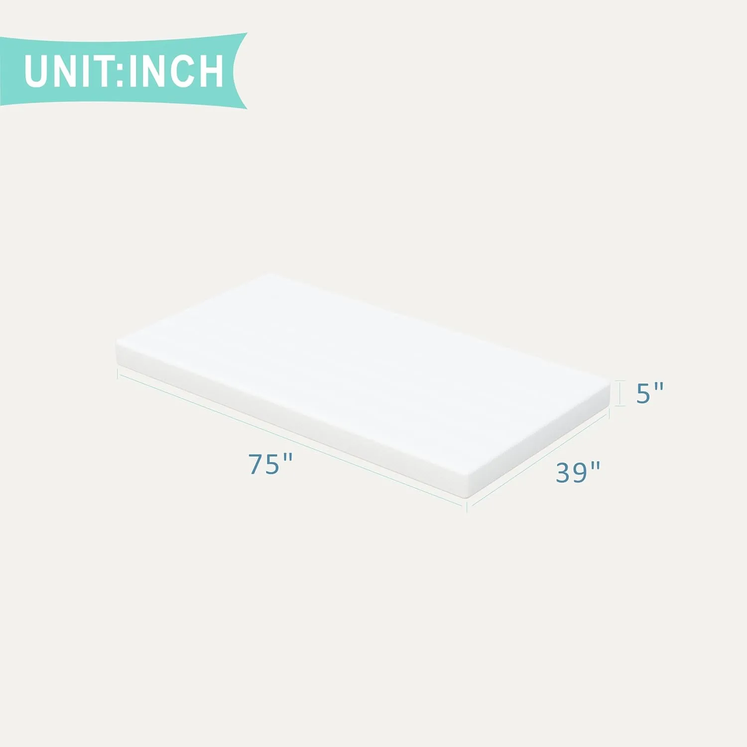 Twin Mattress for Kids Adults 5 Inch Gel Memory Foam [Premium Version] Medium-Firm, Twin Size Mattresses, Bed in a Box, Fiberglass Free, Cooling Sleep & Pressure Relief, Certified Safe Foams & Fabric