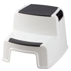 Two-Tier Portable Stepping Stool - Safe and Easy 2-Step Design | Textured Surfaces, Sturdy, and 280 lbs Capacity | Built-in Handles | Indoor and Outdoor Use | 13 1/2" x 12" x 10 1/4, by LivingSURE