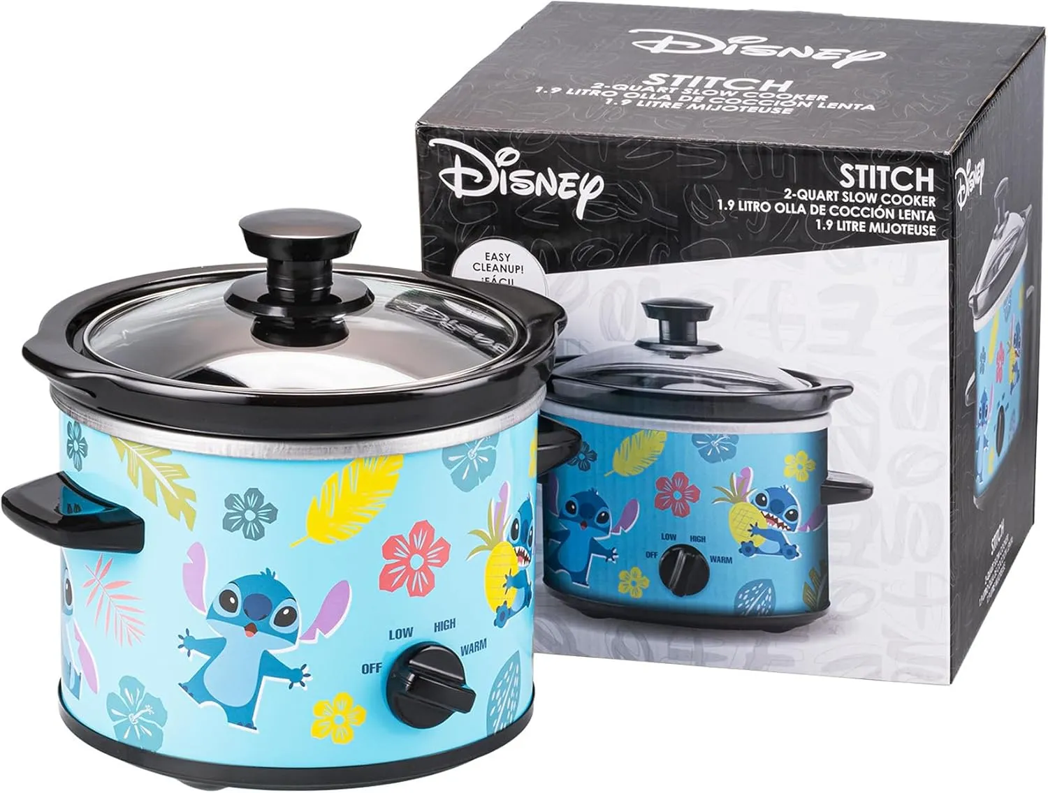 Uncanny Brands Disney Lilo & Stitch 2qt Slow Cooker - Small Kitchen Appliance