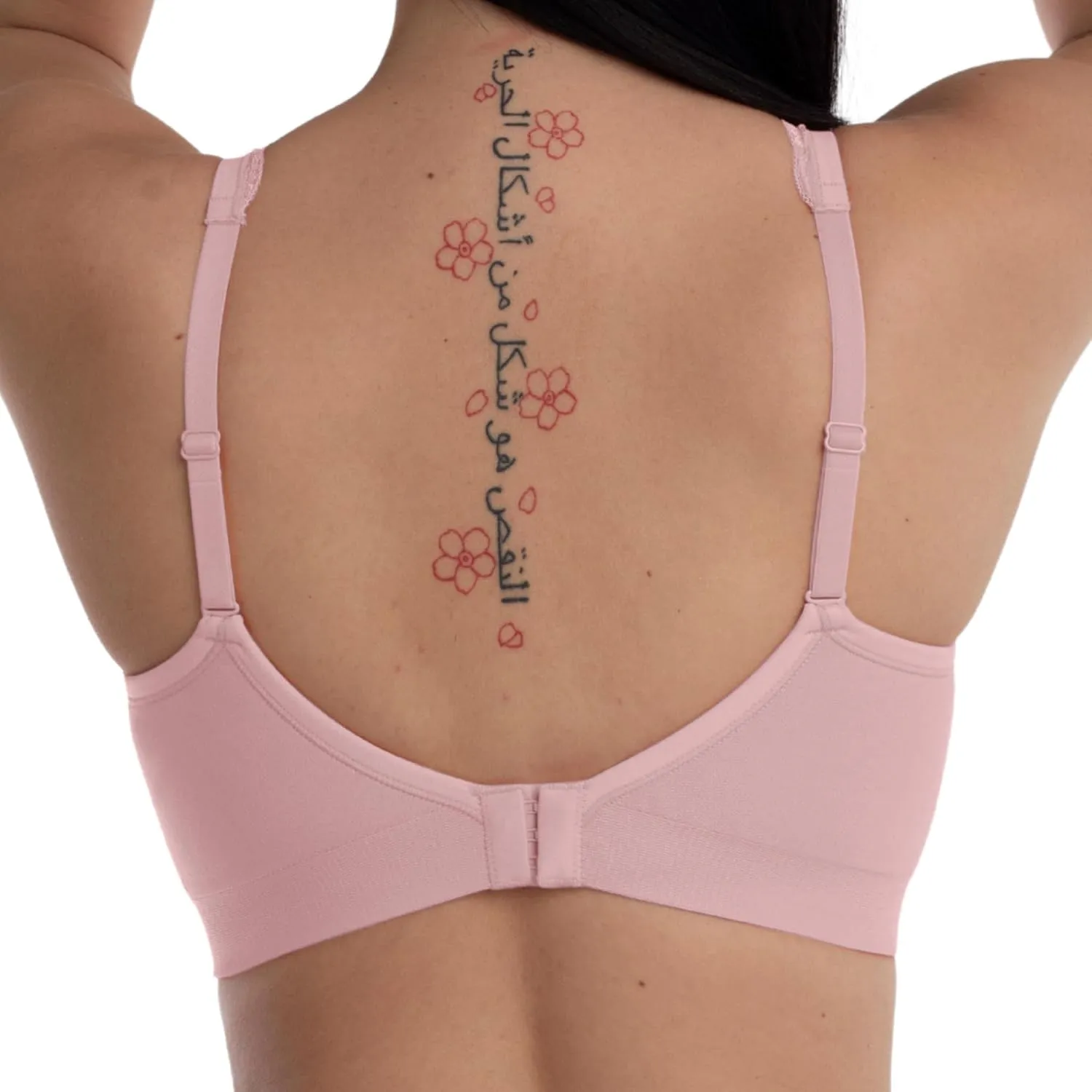 Underoutfit Comfort Shaping Bra - Wireless Everyday Bra with Adjustable Lace Straps