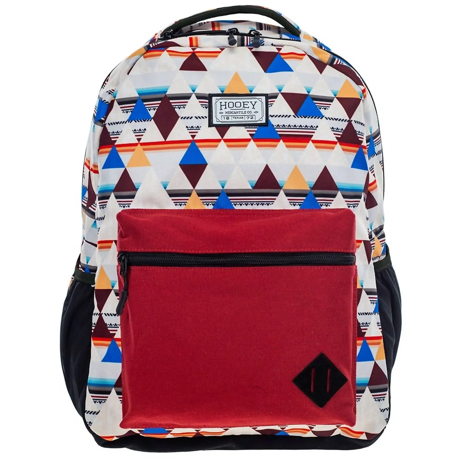 Unisex Recess Backpack In Cream/ Burgundy Aztec