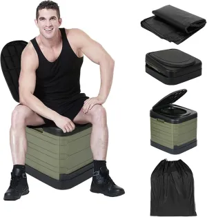 Updated XXXL Portable Toilet for Camping, Extra Large Camping Toilets Portable Potty for Adults Porta Potty Camp Toilet Portable Bathroom for Boat/Hiking/Long Trips/Caravans