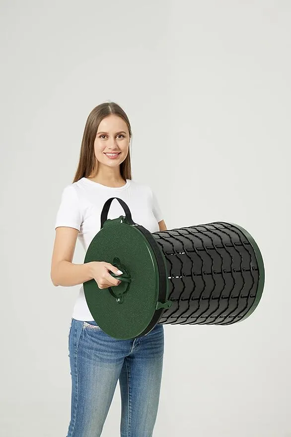Upgrade XXL Retractable Portable Toilet for Camping Height Adjustable Travel Toilet Foldable Camping Toilet Portable Toilet for Adults Collapsible Stool Camping Toilet with Trash Bag&Star Carry Bag
