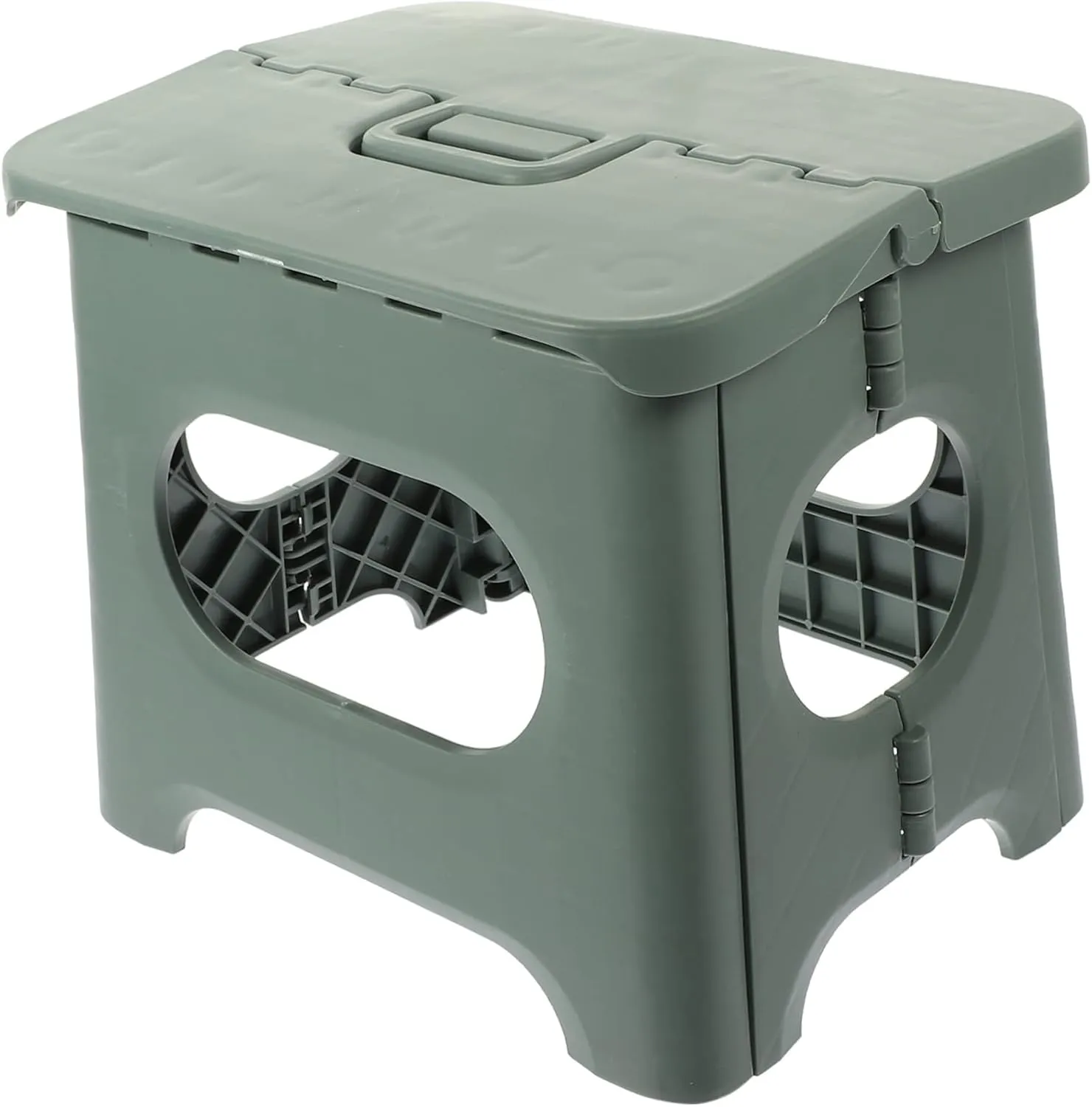 UPKOCH Lightweight Folding Stool for Skid Design Compact and Portable for Outdoor Fishing Camping Home Use Durable Plastic Construction Easy to Fold and Carry